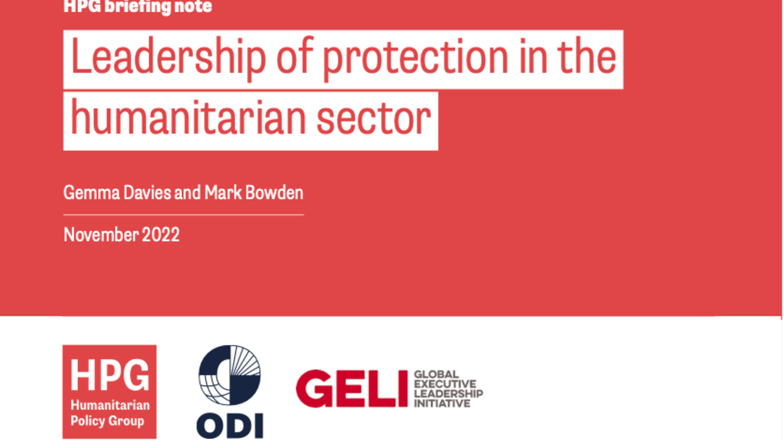 Leadership of protection